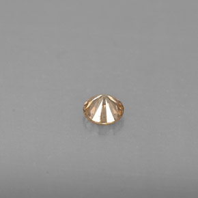 Diamant Champagne naturelle Coupe roude, 0.18 ct, VS