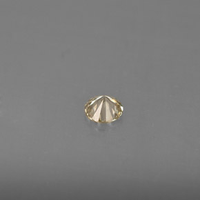 Diamant Champagne naturelle Coupe roude, 0.14 ct, VS
