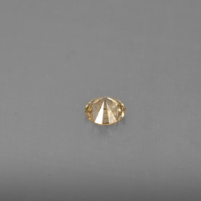 Diamant jaune naturelle coupe roude, 0,16 ct, VS