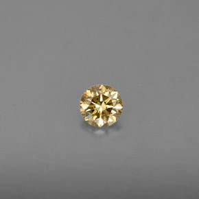 Diamant jaune naturelle coupe roude, 0,22 ct, VS