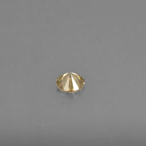 Diamant jaune naturelle coupe roude, 0,14 ct, VS
