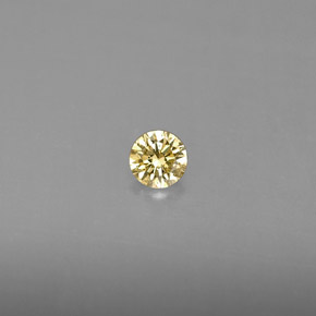 Diamant Champagne naturelle Coupe roude, 0.13 ct, VS