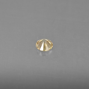 Diamant jaune naturelle coupe roude, 0,17 ct, VS