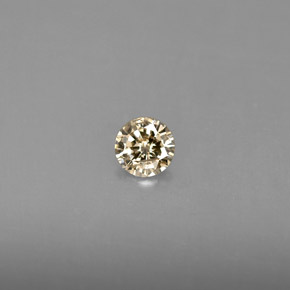 Diamant jaune naturelle coupe roude, 0,18 ct, VS