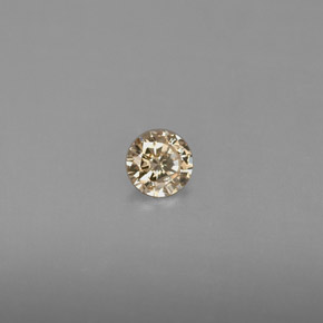 Diamant jaune naturelle coupe roude, 0,18 ct, VS