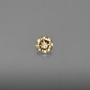 Diamant jaune naturelle coupe roude, 0,16 ct, VS