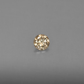 Diamant jaune naturelle coupe roude, 0,16 ct, VS