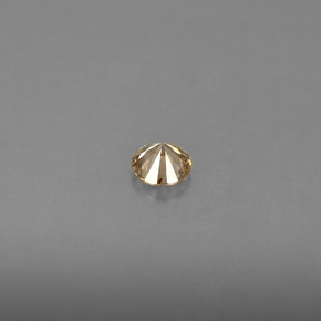 Diamant jaune naturelle coupe roude, 0,16 ct, VS