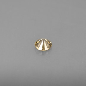 Diamant jaune naturelle coupe roude, 0,19 ct, VS