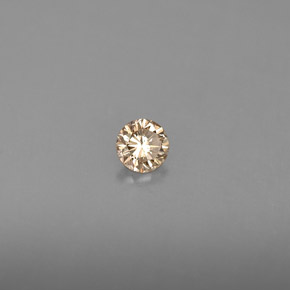 Diamant jaune naturelle coupe roude, 0,16 ct, VS