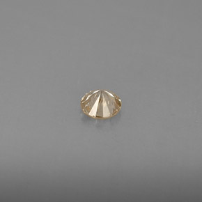 Diamant Champagne naturelle Coupe roude, 0.19 ct, VS
