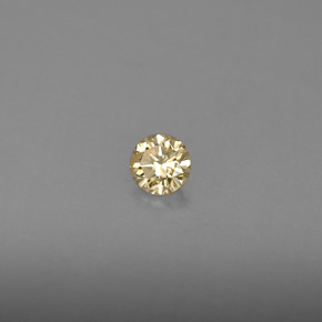 Diamant jaune naturelle coupe roude, 0,16 ct, VS