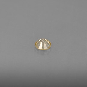 Diamant jaune naturelle coupe roude, 0,16 ct, VS