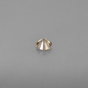 Diamant Champagne naturelle Coupe roude, 0.15 ct, VS