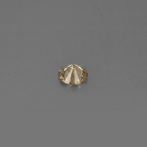 Diamant jaune naturelle coupe roude, 0,15 ct, VS