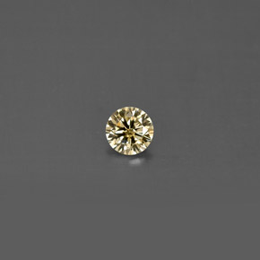 Diamant jaune naturelle coupe roude, 0,14 ct, VS