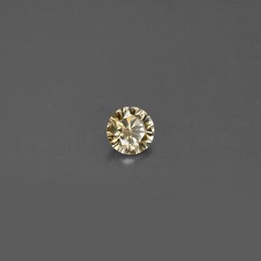 Diamant jaune naturelle coupe roude, 0,14 ct, VS