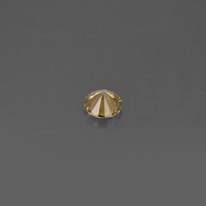 Diamant jaune naturelle coupe roude, 0,14 ct, VS