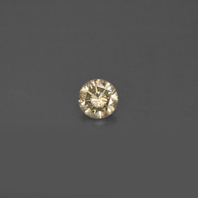 Diamant Champagne naturelle Coupe roude, 0.17 ct, VS