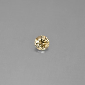 Diamant jaune naturelle coupe roude, 0,18 ct, VS