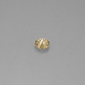 Diamant jaune naturelle coupe roude, 0,18 ct, VS