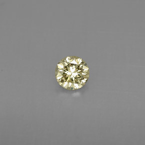 Diamant champagne naturelle coupe roude, 0,22 ct, VS