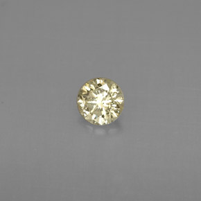 Diamant champagne naturelle coupe roude, 0,22 ct, VS