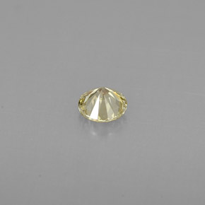 Diamant jaune naturelle coupe roude, 0,22 ct, VS