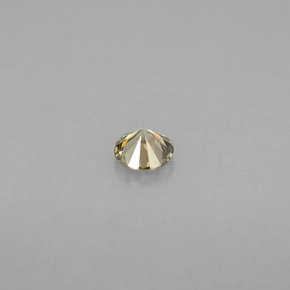 Diamant jaune naturelle coupe roude, 0,20 ct, VS