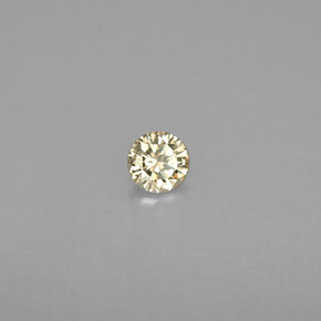 Diamant jaune naturelle coupe roude, 0,17 ct, VS