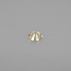 Diamant jaune naturelle coupe roude, 0,17 ct, VS