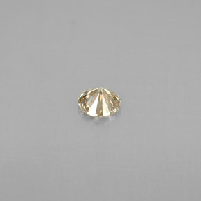 Diamant jaune naturelle coupe roude, 0,18 ct, VS