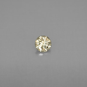 Diamant jaune naturelle coupe roude, 0,17 ct, VS