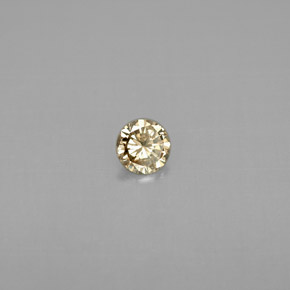 Diamant Cognac chic naturelle Coupe roude, 0.16 ct, VS