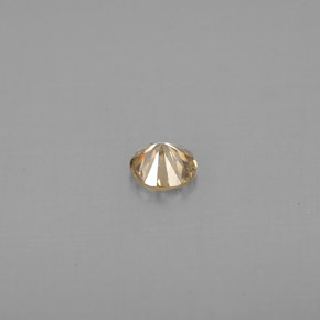 Diamant jaune naturelle coupe roude, 0,20 ct, VS