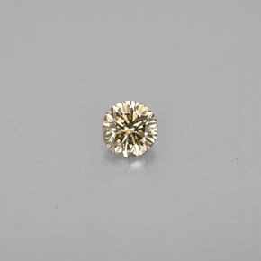 Diamant jaune naturelle coupe roude, 0,23 ct, VS