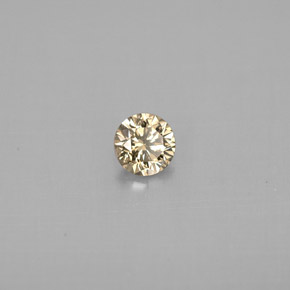 Diamant jaune naturelle coupe roude, 0,23 ct, VS