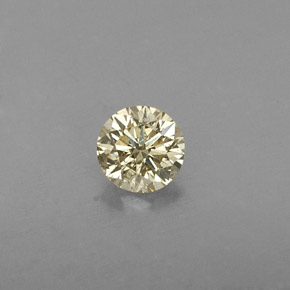 Diamant jaune naturelle coupe roude, 0,21 ct, VS