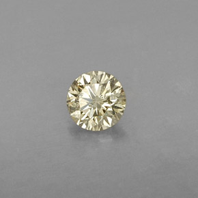 Diamant jaune naturelle coupe roude, 0,21 ct, VS
