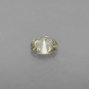 Diamant jaune naturelle coupe roude, 0,19 ct, SI