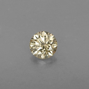 Diamant jaune naturelle coupe roude, 0,24 ct, VS