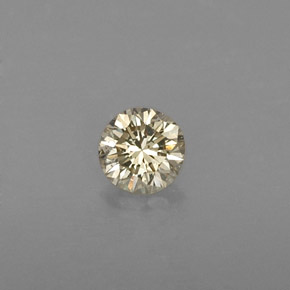 Diamant jaune naturelle coupe roude, 0,21 ct, VVS-VS