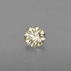 Diamant jaune naturelle coupe roude, 0,21 ct, VVS-VS
