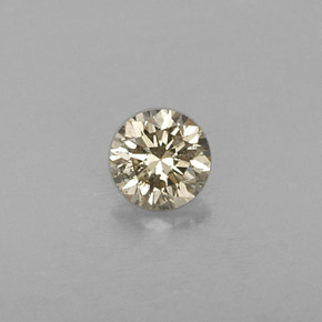 Diamant jaune naturelle coupe roude, 0,25 ct, VS
