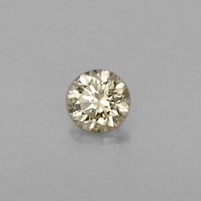 Diamant jaune naturelle coupe roude, 0,25 ct, VS