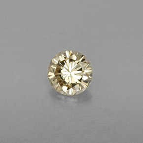 Diamant jaune naturelle coupe roude, 0,22 ct, VVS