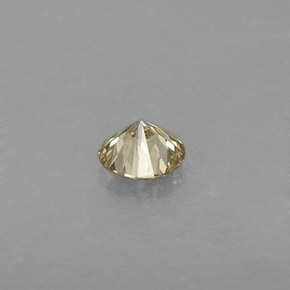 Diamant jaune naturelle coupe roude, 0,22 ct, VVS
