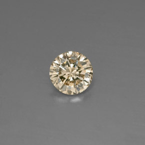 Diamant jaune naturelle coupe roude, 0,17 ct, VS