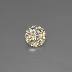 Diamant jaune naturelle coupe roude, 0,17 ct, VS