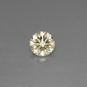 Diamant jaune naturelle coupe roude, 0,16 ct, VS